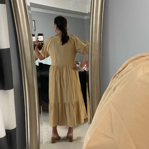 NWT Button Down Khaki Dress - Picture 4 of 8